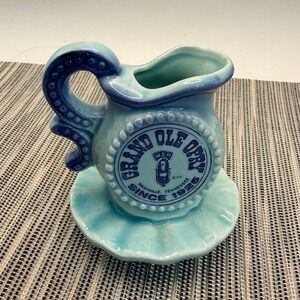 Grand Ole Opry Nashville‎ TN Vintage Blue Pitcher Souvenir Japan WSM 3 inch